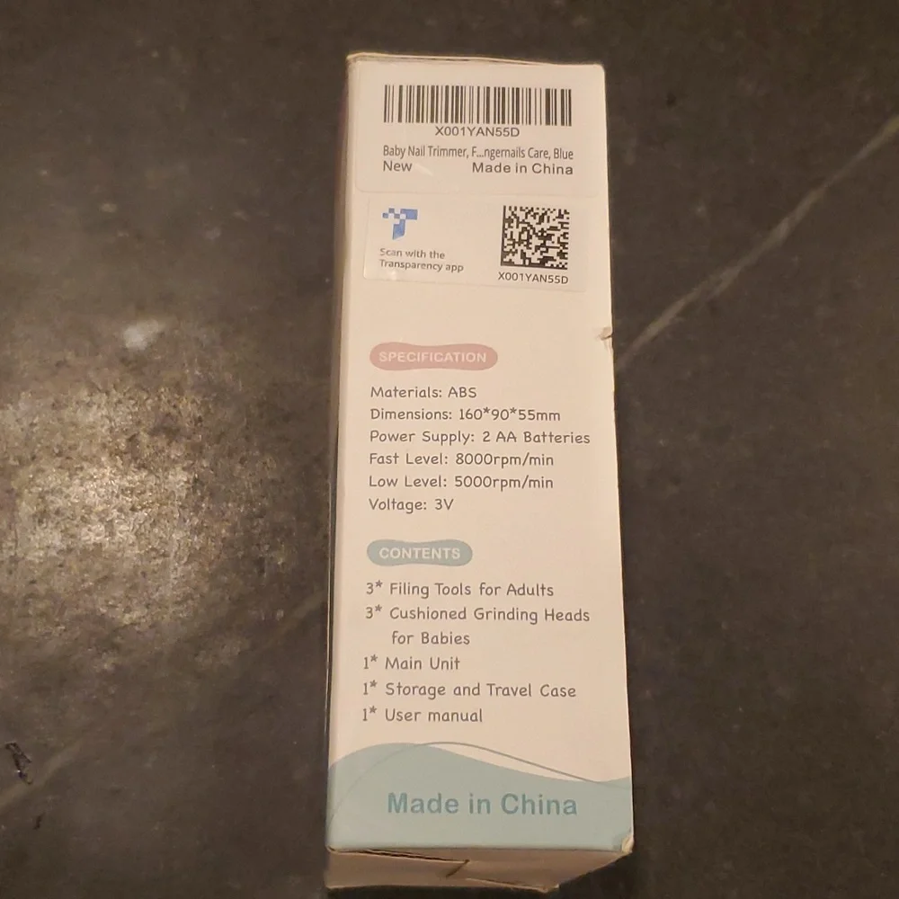 Fansidi Baby Electric Nail File